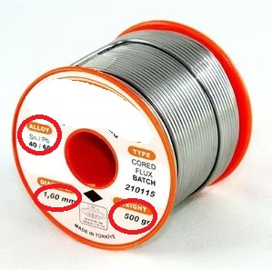 LEHİM TELİ 40/60 1.6MM 500GR