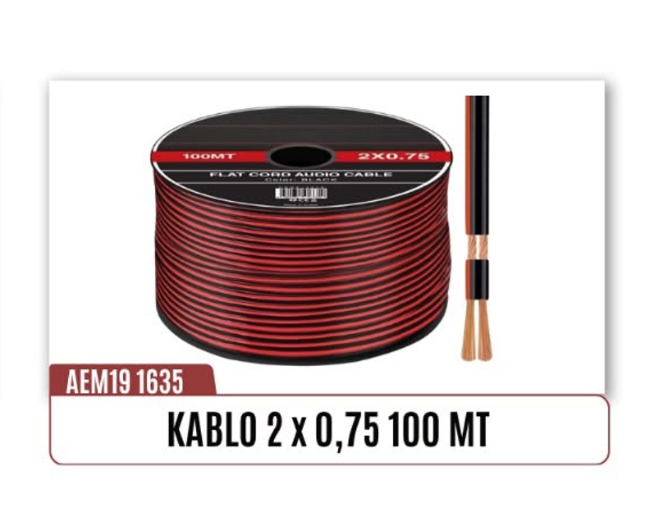 KABLO 2x0,75 100 MT